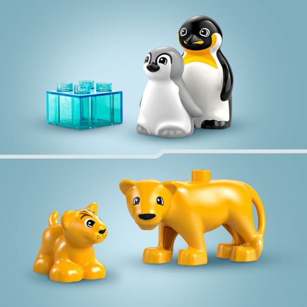 LEGO DUPLO Town 10442 – Luonnoneläinperheet: pingviinit ja leijonat