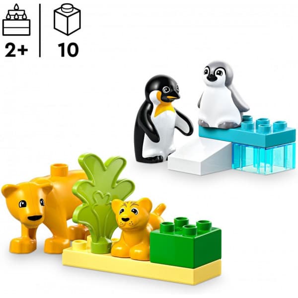 LEGO DUPLO Town 10442 – Luonnoneläinperheet: pingviinit ja leijonat