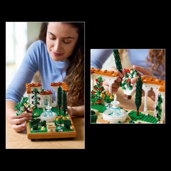 LEGO Icons 10359 – Trädgård och fontän
