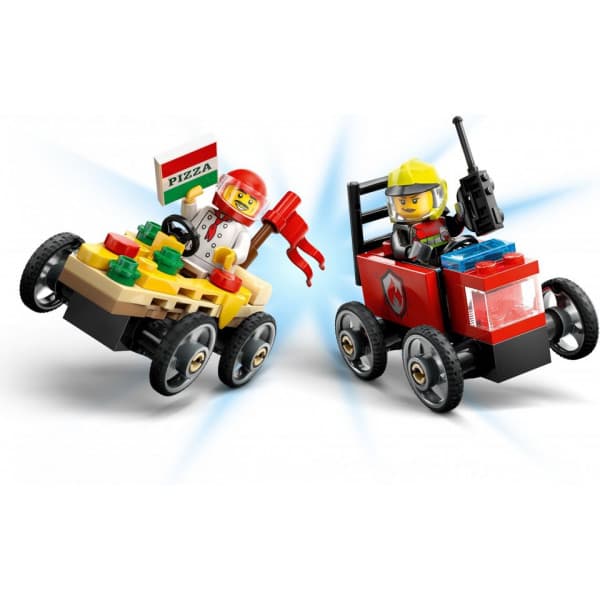 LEGO City 60458 – Pizzabil vs. brandbil – konkurrencebilpakke