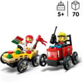 Miniatyrbild 2 av 11: LEGO City 60458 – Pizzabil vs. brandbil – tävlingsbilspaket