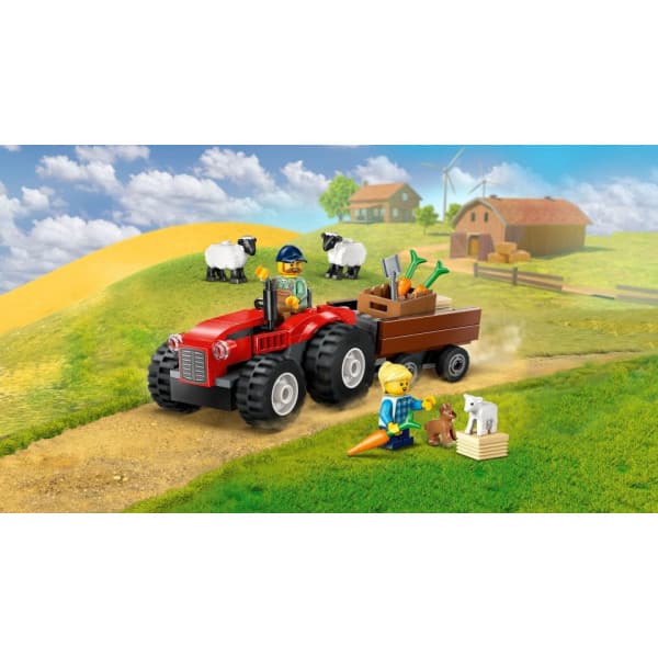 LEGO City 60461 – Gård rød traktor, anhænger og får