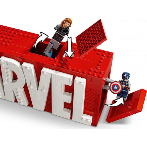 LEGO Superhelte Marvel 76313 – MARVEL-logo og minifigurer
