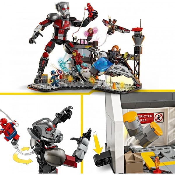 LEGO Superhelte Marvel 76314 – Captain America: Civil War Actionkamp
