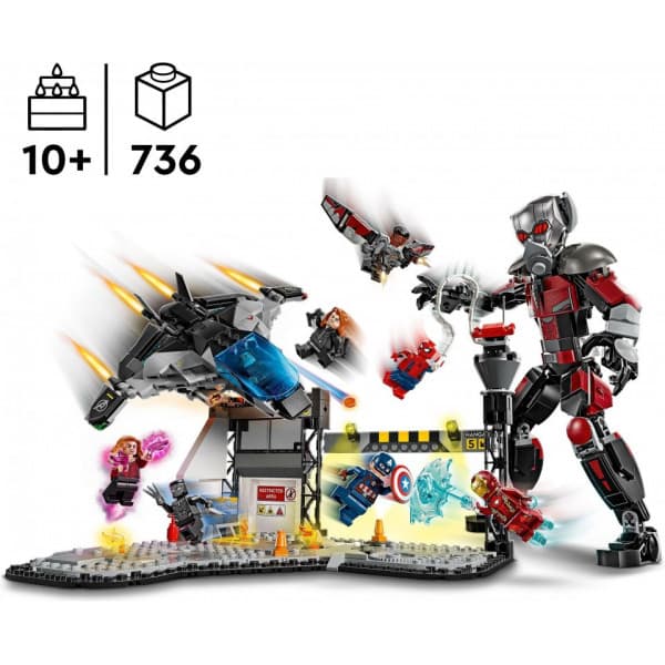 LEGO Superhelte Marvel 76314 – Captain America: Civil War Actionkamp