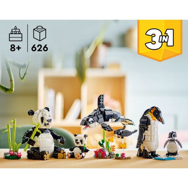 LEGO Creator 31165 – Vilda djur: Pandafamilj