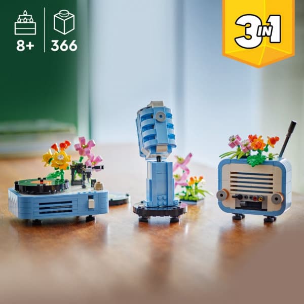 LEGO Creator 31172 – Skivspelare och blommor