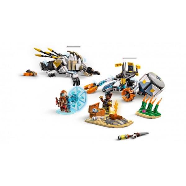 LEGO Horizon Adventures 77037 – Aloy og Varl mod Beskyttelsesskjold og Tandhjul