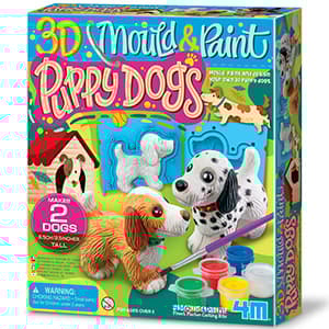 4M - Mould and Paint, 3D Puppy Dogs - (4M-04784)
