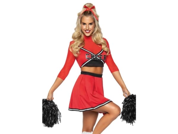Varsity Cheerleader Babe kostym