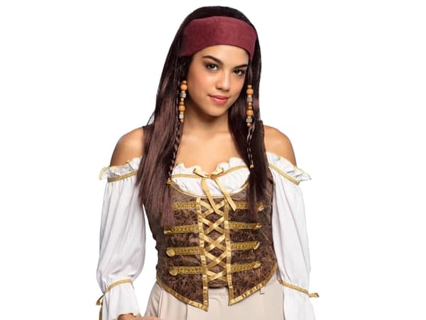 Boland Trinity, Rett, Brun, Kvinner, Polyester, Karneval, 225 g