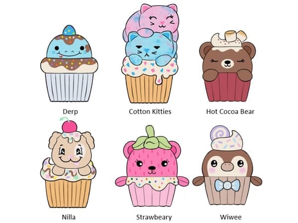 Moriah Elisabeth 20 cm Cupcake Mystery Plush Asst.