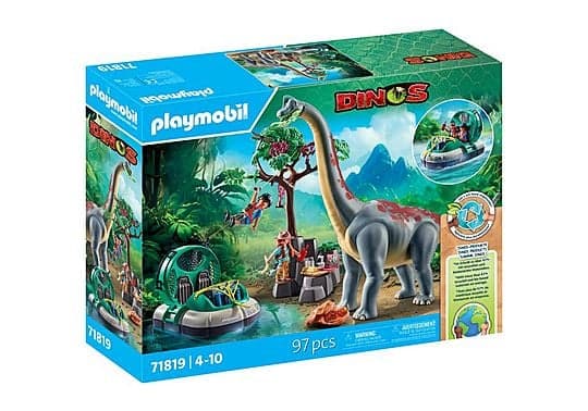 Playmobil - Brachiosaurus with Hovercraft (71819)