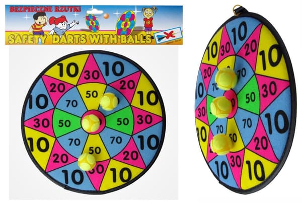 Darttavla med kardborrekulor 31cm Dart Czako polsk produkt 4009
