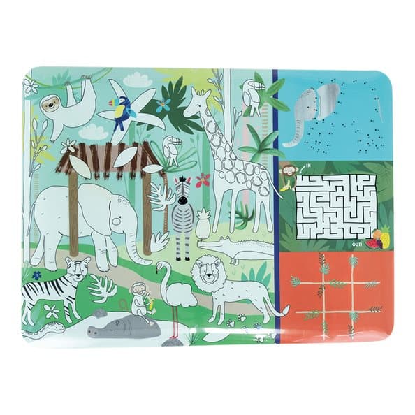 floss  Rock - Jungle Colouring Fun and Games Mat (49P6077)