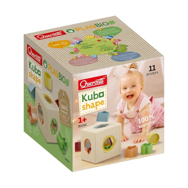 Quercetti - PlayBio Kubo Shape Sorter - (QU-80240)