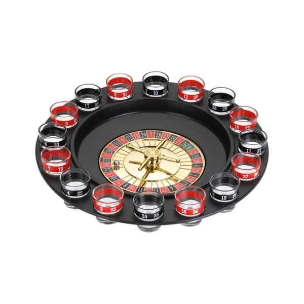 Dryckesspel Casino Roulette 90267 18 pcs Glas