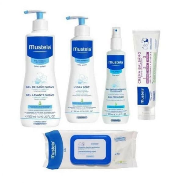 Baby-kit Mustela Bolsa Paseo Menta Grön Mint 6 Delar (6 pcs)
