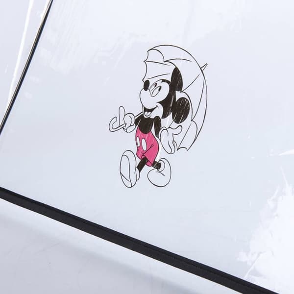 Paraply Mickey Mouse Transparent Svart PoE