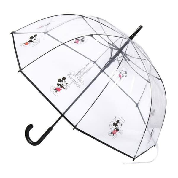 Paraply Mickey Mouse Transparent Svart PoE