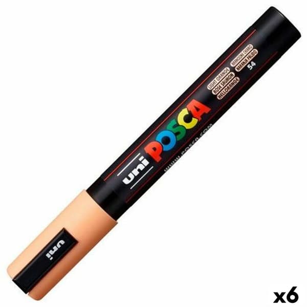 Tuschpennor POSCA PC-5M Orange (6 antal)