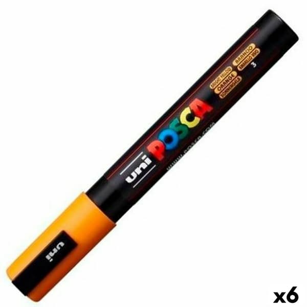 Tuschpennor POSCA PC-5M Orange (6 antal)