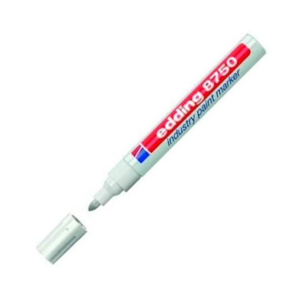 Permanent markörpenna Edding 8750 Vit 10 Delar (10 antal)