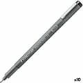 Miniatyrbild 1 av 2: Tuschpennor Staedtler Pigment Line Svart (10 antal)