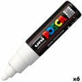 Miniatyrbild 1 av 2: Tuschpennor POSCA PC-7M Vit (6 antal)