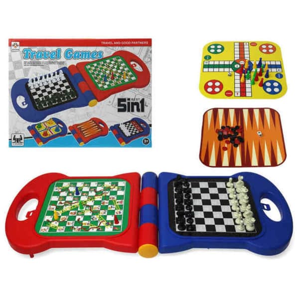 Set med 5 Brädspel 36 x 28 cm Plast
