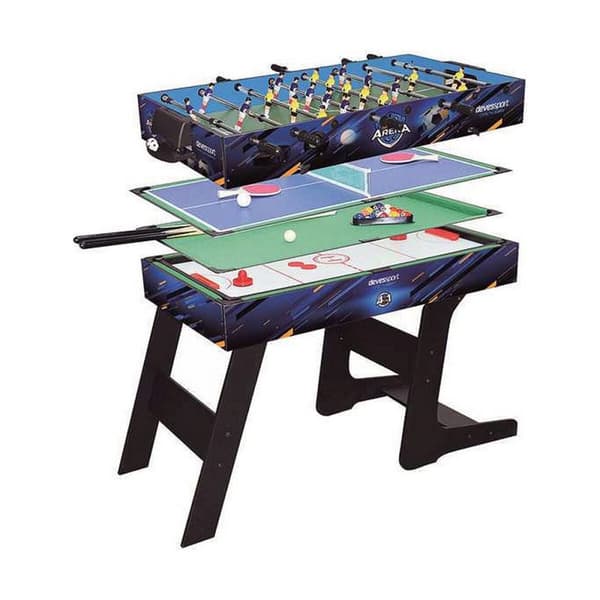 Flerspelsbord Hopfällbar 4-i-1 115,5 x 63 x 16,8 cm Trä MDF