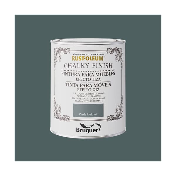 Måla Bruguer Rust-oleum Chalky Finish 5733890 Möbler Deep Green 750 ml
