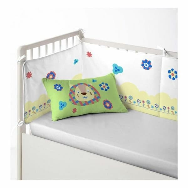 Skydd till spjälsäng Cool Kids Funny Lion (60 x 60 x 60 + 40 cm)