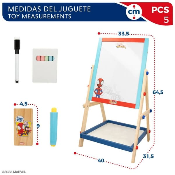 Tavla 2 i 1 Spidey 5 Delar 4 antal 40 x 64,5 x 31,5 cm