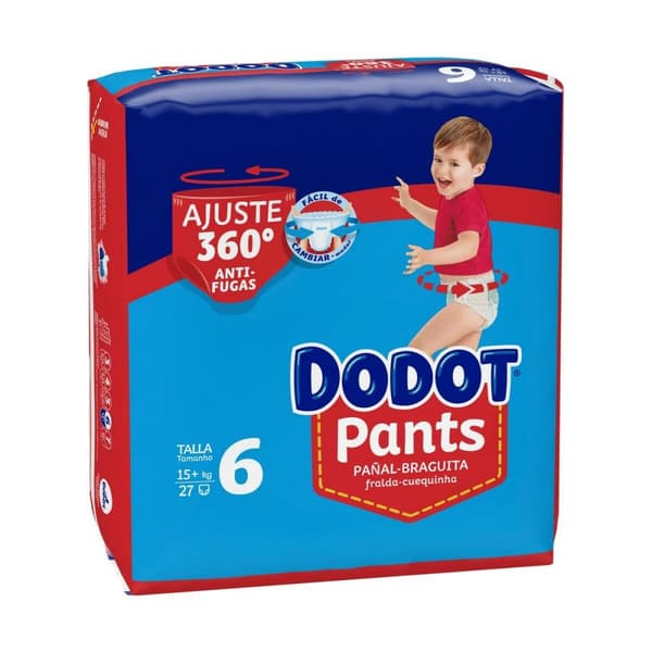 Engångsblöjor Dodot Dodot Pants 15+ kg Storlek 6 27 antal
