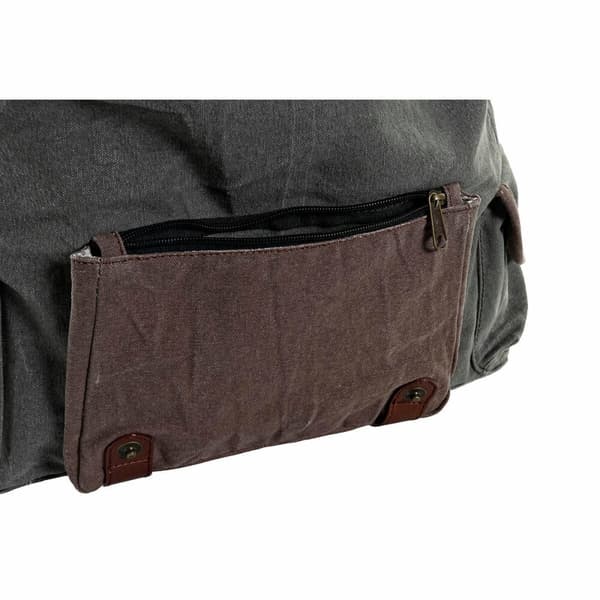 Handväska DKD Home Decor Cykel 48 x 10 x 37 cm Grå Brun