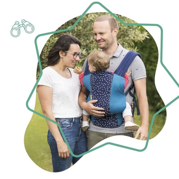 Bärstol Badabulle Easy & Go 15 kg Blå Ergonomiskt 0-4 år