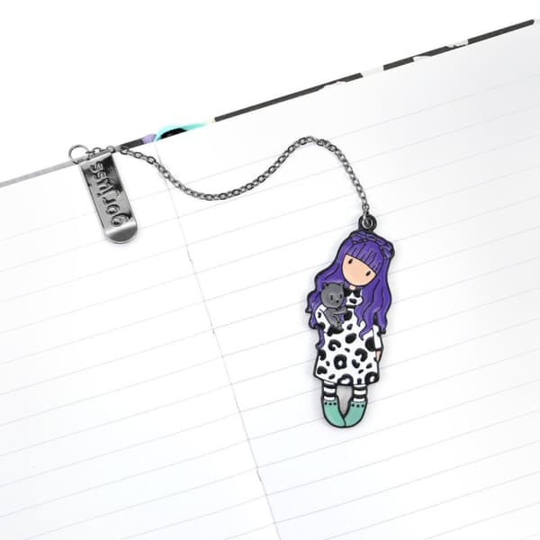 Brevpapper Set Gorjuss Smitten kitten Purpur Svart Vit