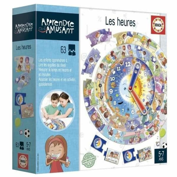 Utbildningsspel Educa Les heures (FR)