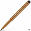 Miniatyrbild 1 av 2: Tuschpennor Faber-Castell Pitt Artist Brun (10 antal)