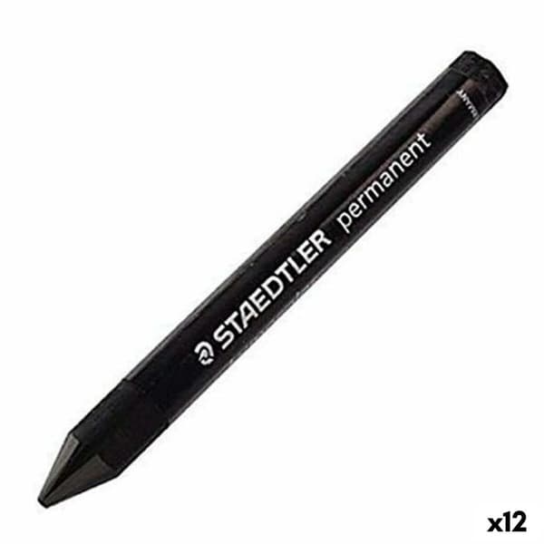 Vaxkrita Staedtler Lumocolor 236-9 Svart Vax (12 antal)
