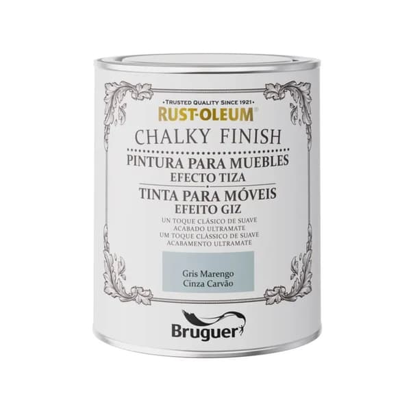 Måla Bruguer Rust-oleum Chalky Finish 5733887 Möbler 750 ml Mörkgrå