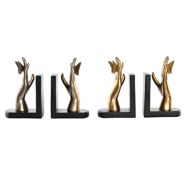 Könyvtámasz DKD Home Decor 22 x 8,5 x 17 cm Harts (2 antal)