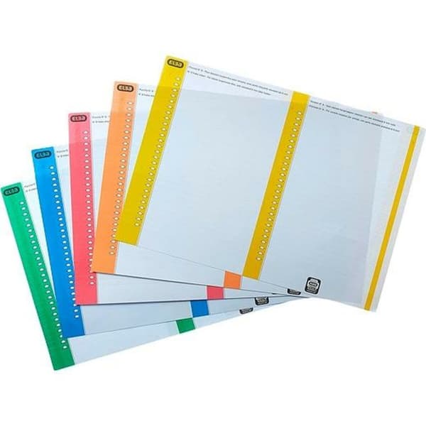 Etiketter Elba Hängfiler Multicolour A5 (10 antal)