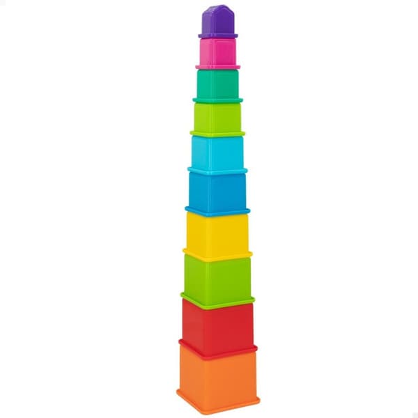 Staplingsbara block PlayGo 16 Delar 4 antal 10,5 x 9 x 10,5 cm