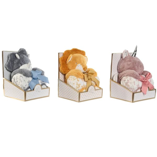 Baby-kit Home ESPRIT Gul Blå Rosa Polyester (3 antal)