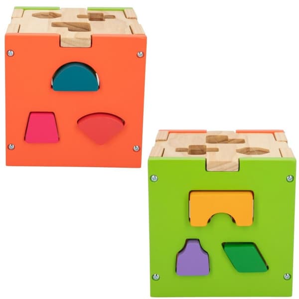 Barnpussel i trä Woomax 15 x 15 x 15 cm (6 antal)
