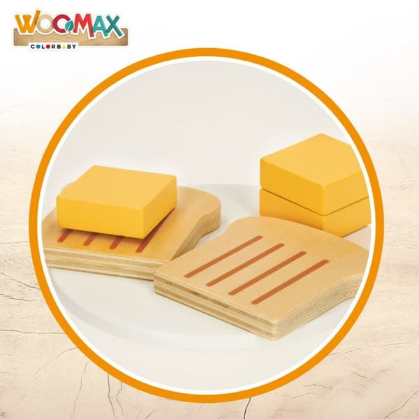 Leksak brödrost Woomax 10 Delar 18,5 x 12,5 x 7,5 cm (4 antal)