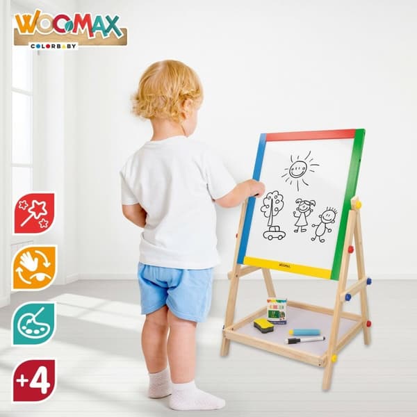Tavla 2 i 1 Woomax 5 Delar 37,5 x 65 x 30,5 cm 4 antal