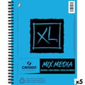 Miniatyrbild 1 av 3: Ritblock Canson XL Mix Media Vit A4 Papper 5 antal 30 Blad 300 g/m²